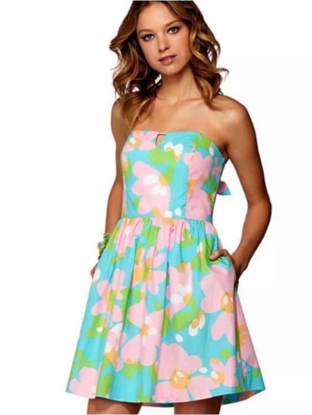 Lilly Pulitzer Richelle Dress Floral Beachy Coastal Summer Quiet Luxury - Picture 11 of 11